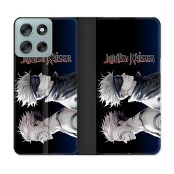 Housse cuir portefeuille Pour Motorola G56 5G Manga Jujutsu Kaisen