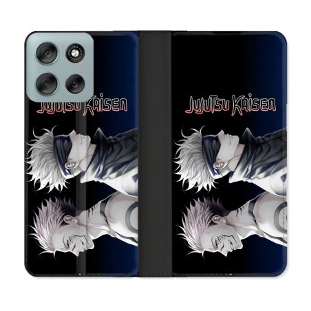 Housse cuir portefeuille Pour Motorola G56 5G Manga Jujutsu Kaisen