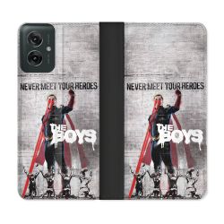 Housse cuir portefeuille Pour Motorola G55 5G The Boys Affiche
