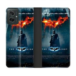 Housse cuir portefeuille Pour Motorola G55 5G The Dark Night