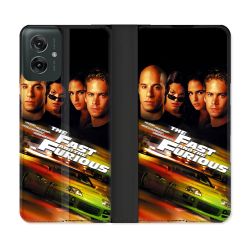 Housse cuir portefeuille Pour Motorola G55 5G The Fast And Furious