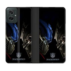 Housse cuir portefeuille Pour Motorola G55 5G Transformers