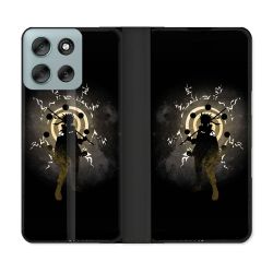 Housse cuir portefeuille Pour Motorola G56 5G Manga Naruto Sage