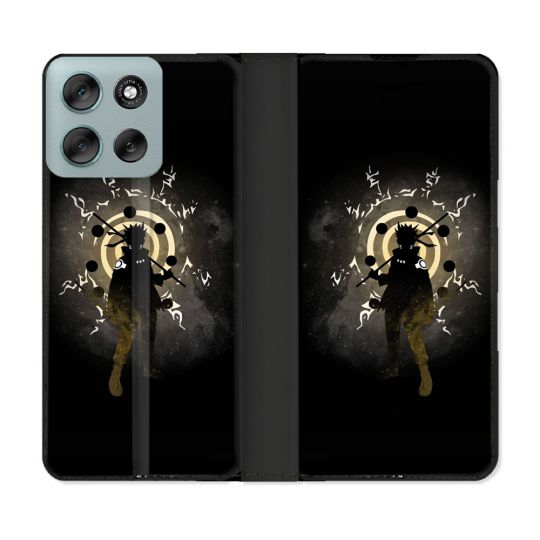 Housse cuir portefeuille Pour Motorola G56 5G Manga Naruto Sage