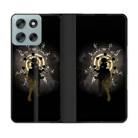Housse cuir portefeuille Pour Motorola G56 5G Manga Naruto Sage