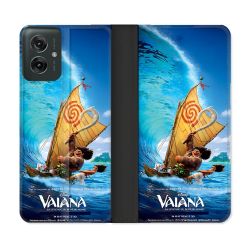 Housse cuir portefeuille Pour Motorola G55 5G Vaiana