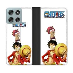 Housse cuir portefeuille Pour Motorola G56 5G Manga One Piece Chopper