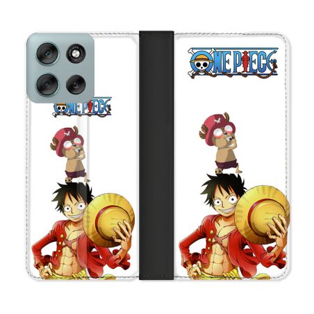 Housse cuir portefeuille Pour Motorola G56 5G Manga One Piece Chopper