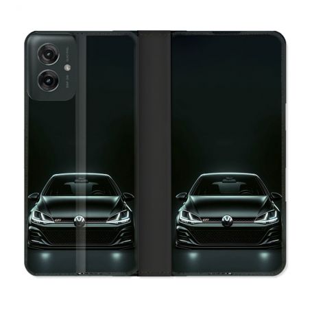 Housse cuir portefeuille Pour Motorola G55 5G Volkwagen Golf GTI
