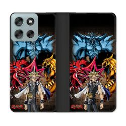 Housse cuir portefeuille Pour Motorola G56 5G Manga Yu Gi Oh