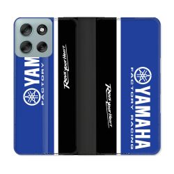 Housse cuir portefeuille Pour Motorola G56 5G Moto Yamaha