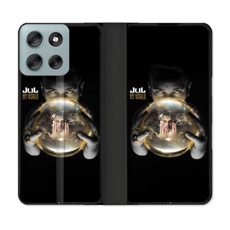 Housse cuir portefeuille Pour Motorola G56 5G Musique Jul Affiche