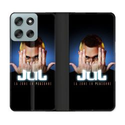Housse cuir portefeuille Pour Motorola G56 5G Musique Jul Signe