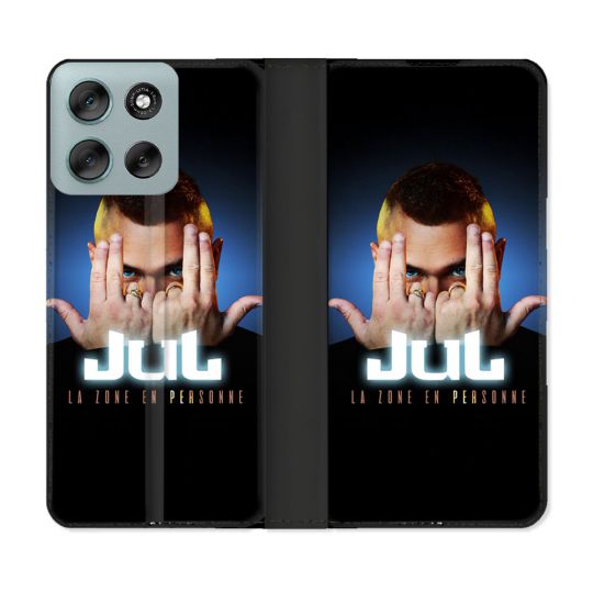 Housse cuir portefeuille Pour Motorola G56 5G Musique Jul Signe