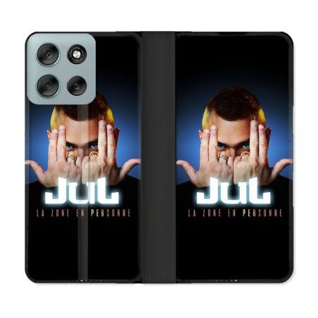 Housse cuir portefeuille Pour Motorola G56 5G Musique Jul Signe