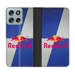 Housse cuir portefeuille Pour Motorola G56 5G Red Bull Classique