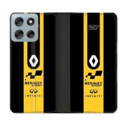 Housse cuir portefeuille Pour Motorola G56 5G Renault