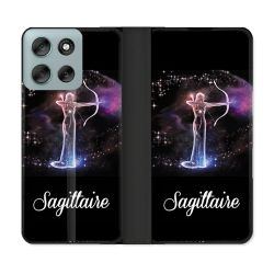 Housse cuir portefeuille Pour Motorola G56 5G Signe Zodiaque 2 Sagittaire