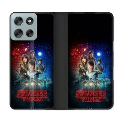 Housse cuir portefeuille Pour Motorola G56 5G Stranger Things Affiche 1