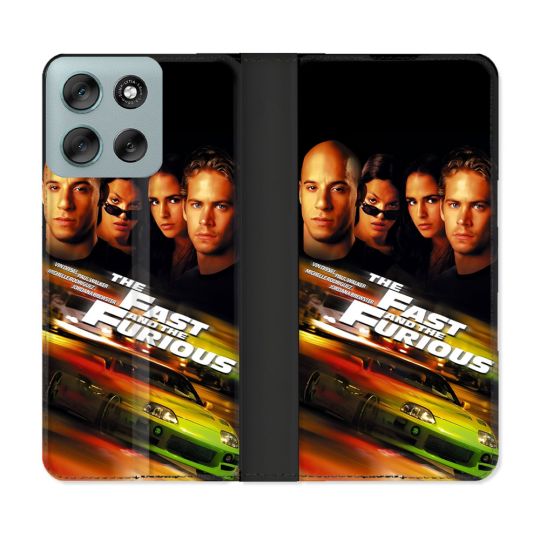 Housse cuir portefeuille Pour Motorola G56 5G The Fast And Furious