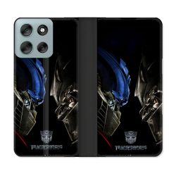 Housse cuir portefeuille Pour Motorola G56 5G Transformers