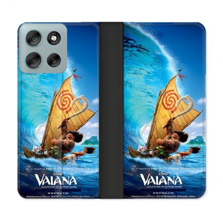 Housse cuir portefeuille Pour Motorola G56 5G Vaiana
