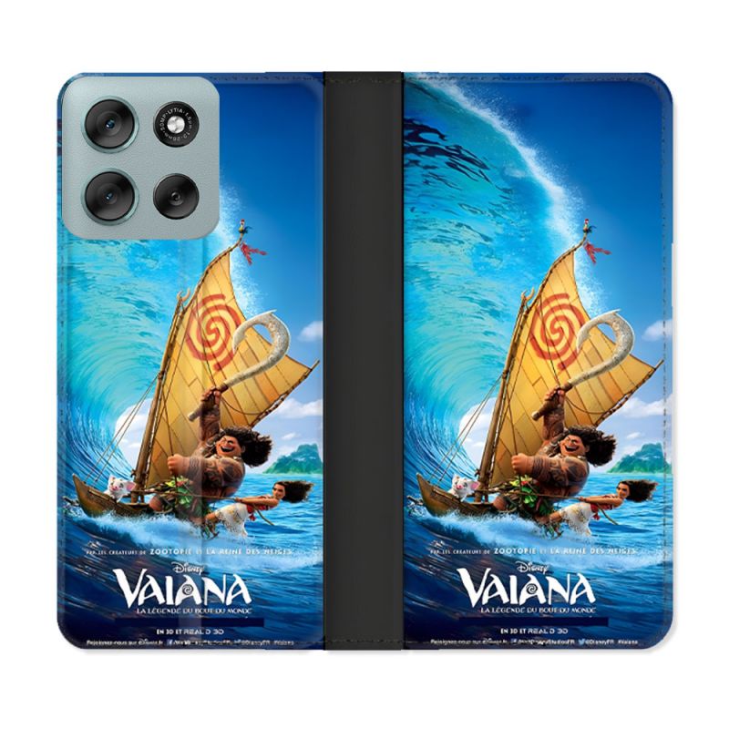 Housse cuir portefeuille Pour Motorola G56 5G Vaiana