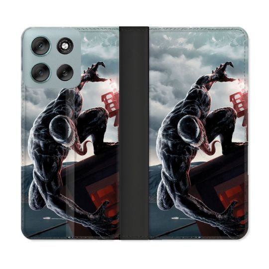 Housse cuir portefeuille Pour Motorola G56 5G Venom