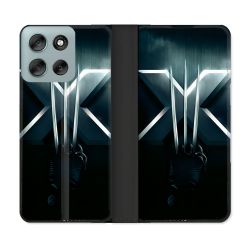 Housse cuir portefeuille Pour Motorola G56 5G Xmen