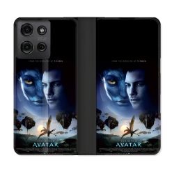 Housse cuir portefeuille Pour Motorola G75 5G Avatar