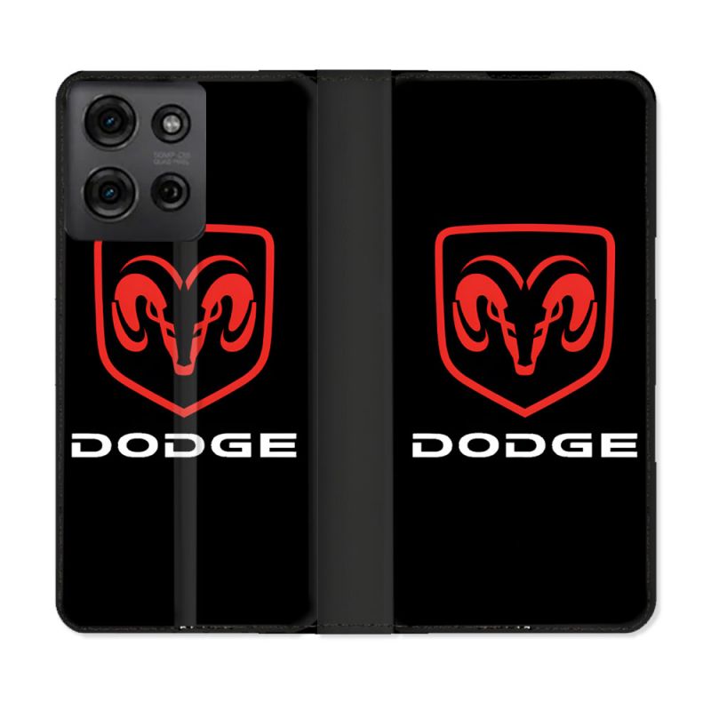 Housse cuir portefeuille Pour Motorola G75 5G Dodge