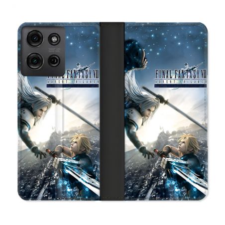 Housse cuir portefeuille Pour Motorola G75 5G Final Fantaisy