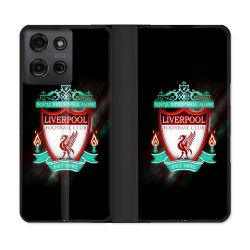 Housse cuir portefeuille Pour Motorola G75 5G Foot Liverpool
