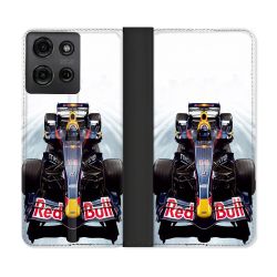 Housse cuir portefeuille Pour Motorola G75 5G Formule 1 F1 Red Bull
