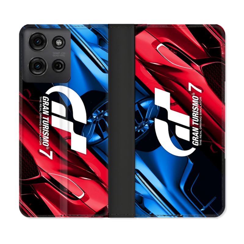 Housse cuir portefeuille Pour Motorola G75 5G Gran Turismo
