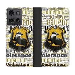 Housse cuir portefeuille Pour Motorola G75 5G Harry Potter Poursouffle