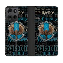 Housse cuir portefeuille Pour Motorola G75 5G Harry Potter Serdaigle