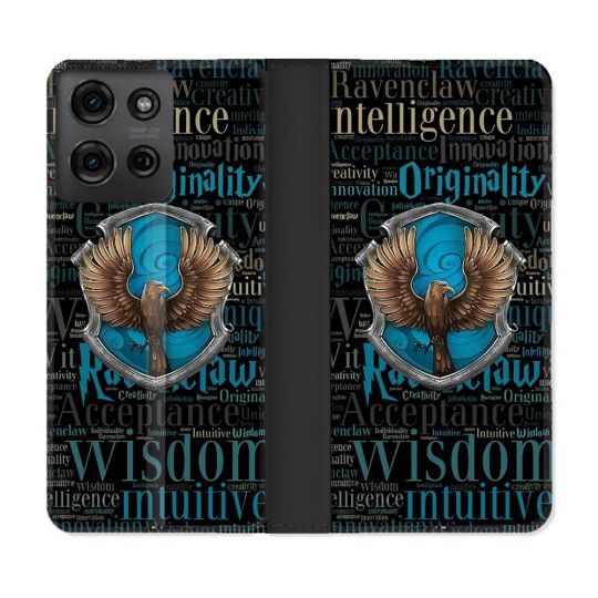 Housse cuir portefeuille Pour Motorola G75 5G Harry Potter Serdaigle