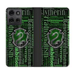Housse cuir portefeuille Pour Motorola G75 5G Harry Potter Serpentar
