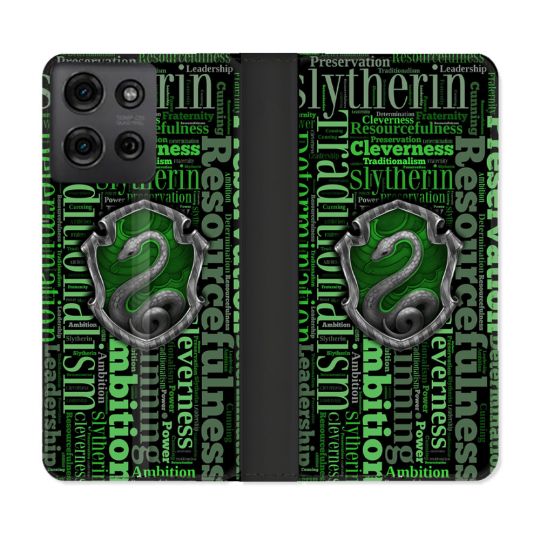 Housse cuir portefeuille Pour Motorola G75 5G Harry Potter Serpentar