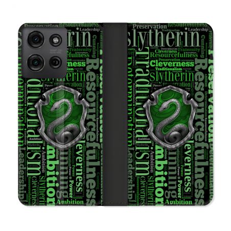 Housse cuir portefeuille Pour Motorola G75 5G Harry Potter Serpentar