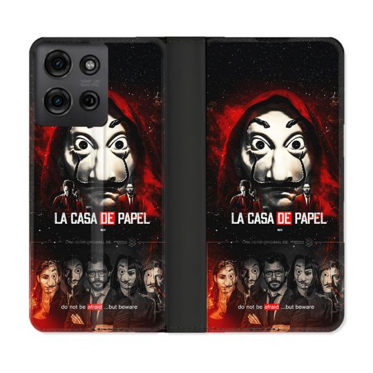 Housse cuir portefeuille Pour Motorola G75 5G La Casa De Papel