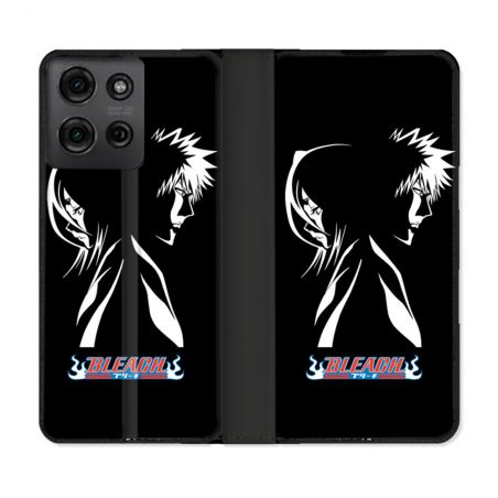 Housse cuir portefeuille Pour Motorola G75 5G Manga Bleach Duo