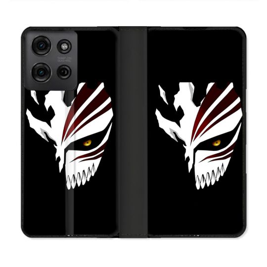 Housse cuir portefeuille Pour Motorola G75 5G Manga Bleach Masque