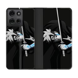 Housse cuir portefeuille Pour Motorola G75 5G Manga Boruto Epée