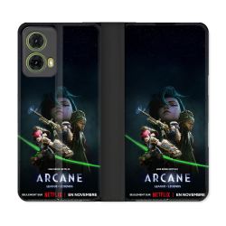 Housse cuir portefeuille Pour Motorola G85 5G Arcane Affiche