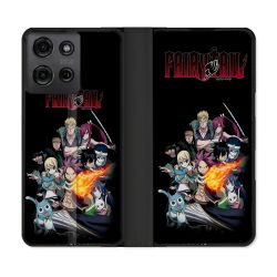 Housse cuir portefeuille Pour Motorola G75 5G Manga Fairy Tail Logo Team