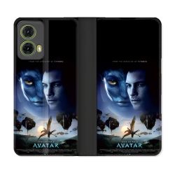 Housse cuir portefeuille Pour Motorola G85 5G Avatar