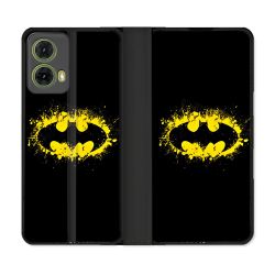 Housse cuir portefeuille Pour Motorola G85 5G Batman Logo