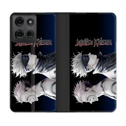 Housse cuir portefeuille Pour Motorola G75 5G Manga Jujutsu Kaisen
